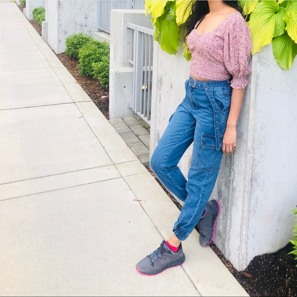 Denim Jogger Pants